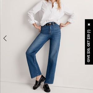 Madewell Perfect vintage wide leg jeans in Leifland wash